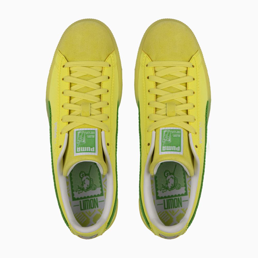 Foto 4 pulgar | Tenis Puma Suede Limom Para Hombre Amarillo
