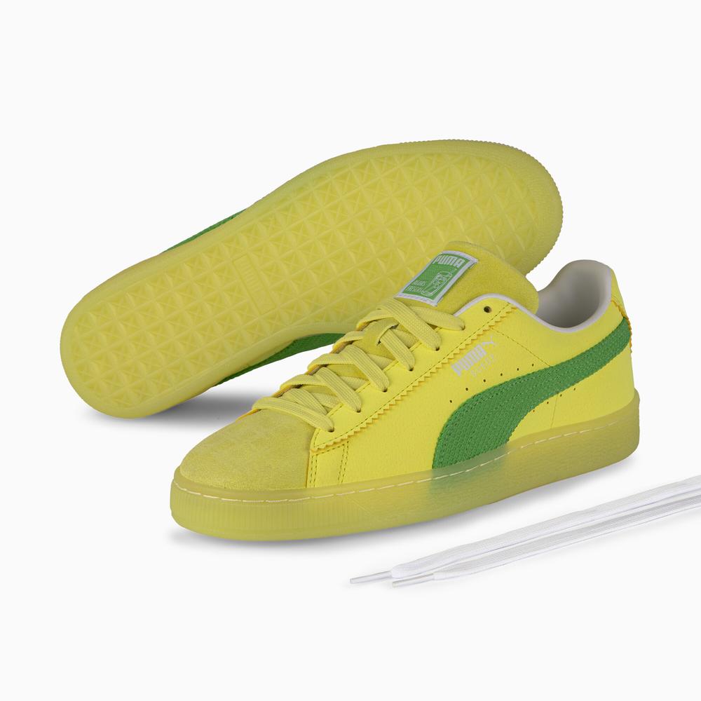 Foto 7 pulgar | Tenis Puma Suede Limom Para Hombre Amarillo