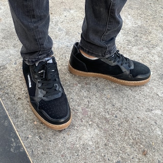 Foto 2 | Tenis Atacama Mullen Negros De Piel Cómodos Y Resistentes Unisex