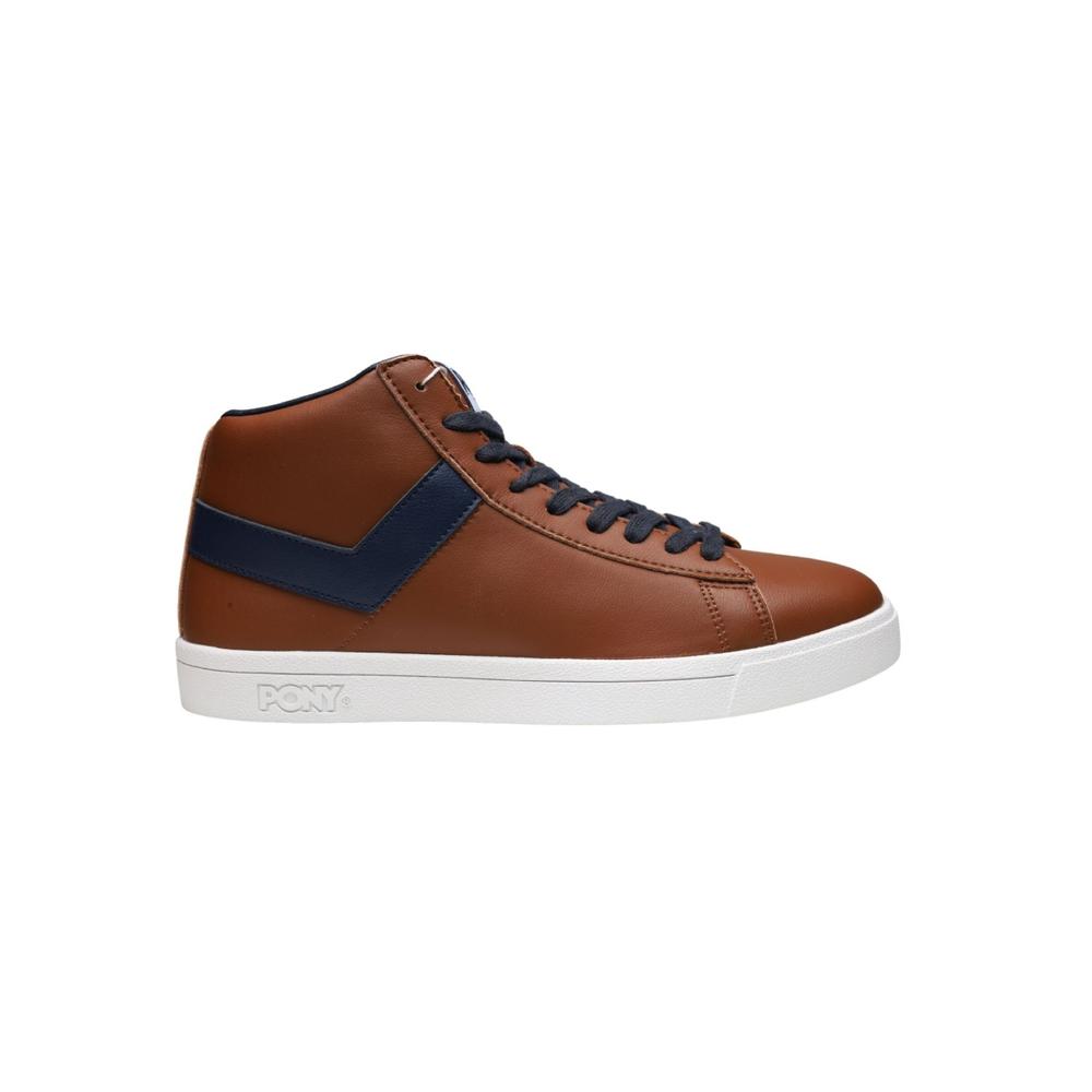 Tenis Pony Top Star Hi Camel Unisex Casual color Marrón