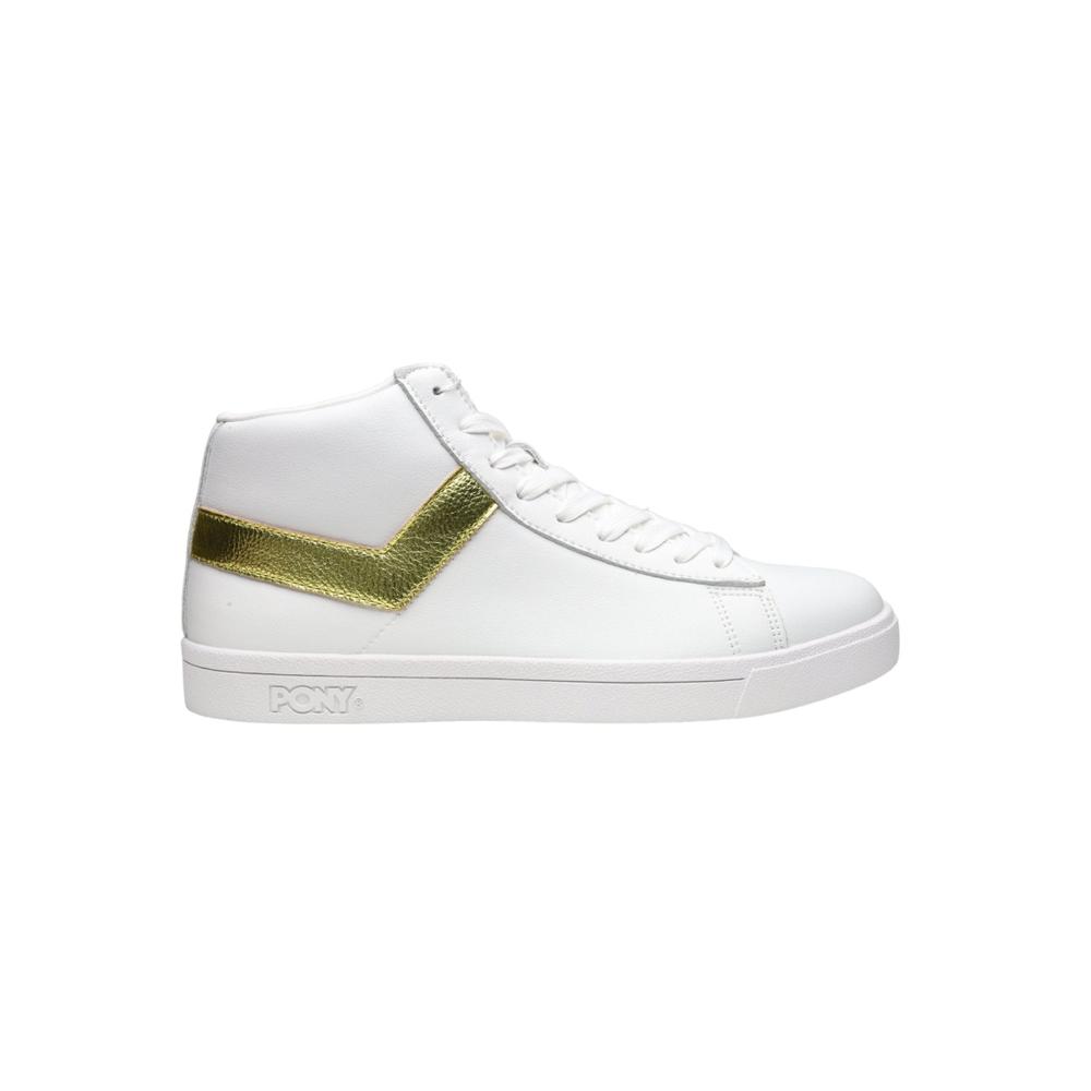 Foto 2 pulgar | Tenis Pony Top Star Hi Golden Steed Unisex color Blanco