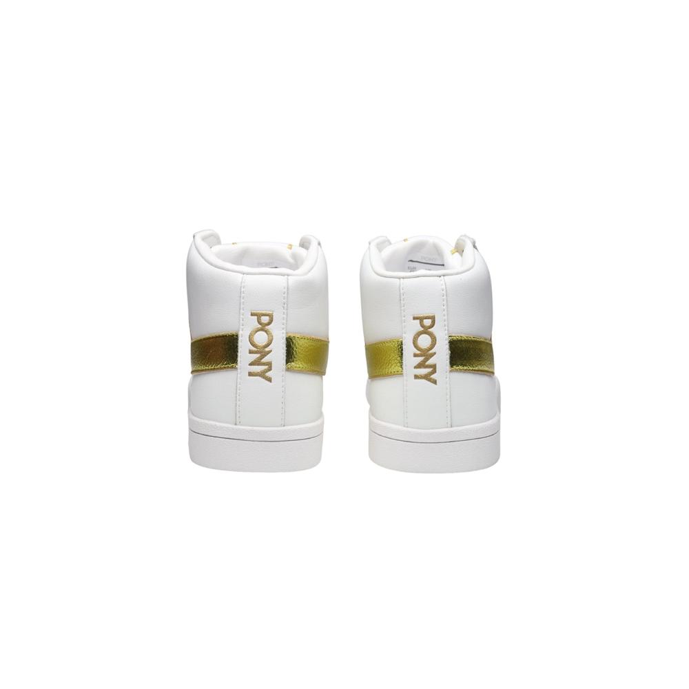 Foto 3 pulgar | Tenis Pony Top Star Hi Golden Steed Unisex color Blanco