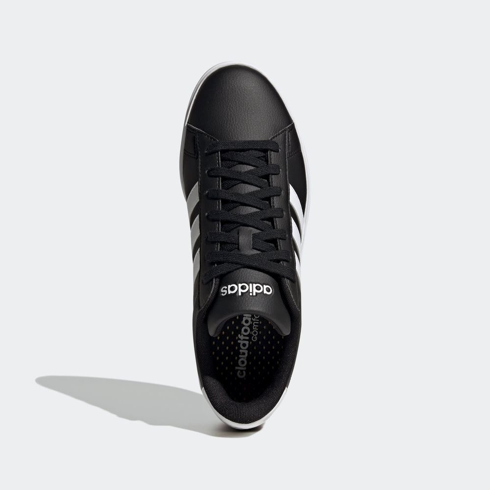 Foto 5 pulgar | Tenis Adidas Grand Court Cloudfoam Negros para Hombre