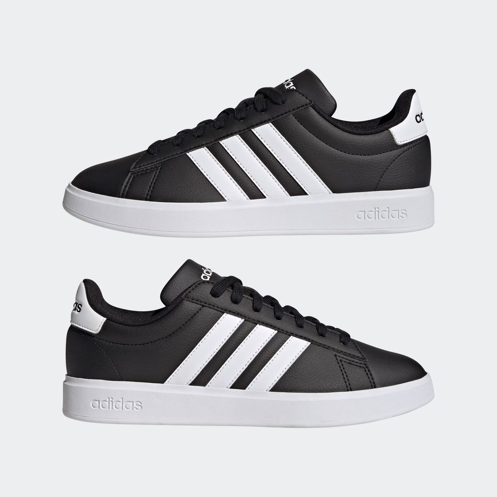 Foto 9 pulgar | Tenis Adidas Grand Court Cloudfoam Negros para Hombre