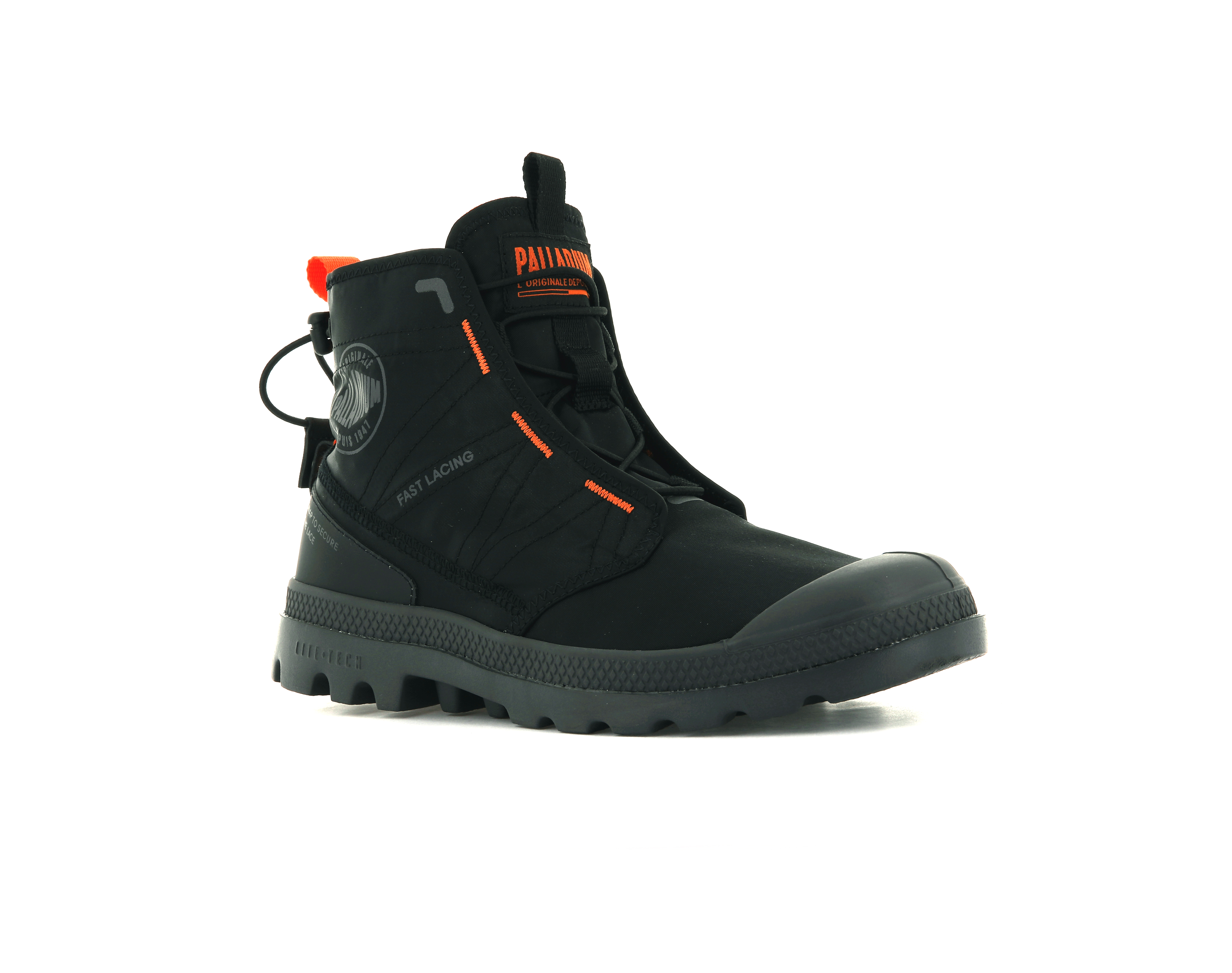 Tenis Bota Palladium Pampa Travel Lite Negro Unisex