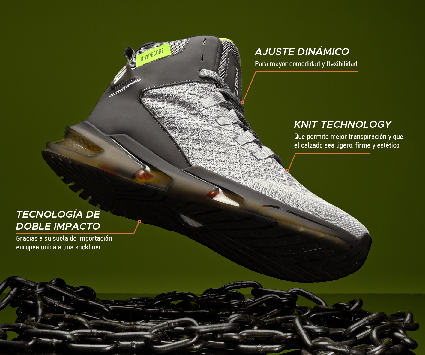 Foto 8 pulgar | Tenis 360 Bronx Gris Elite Sneaker