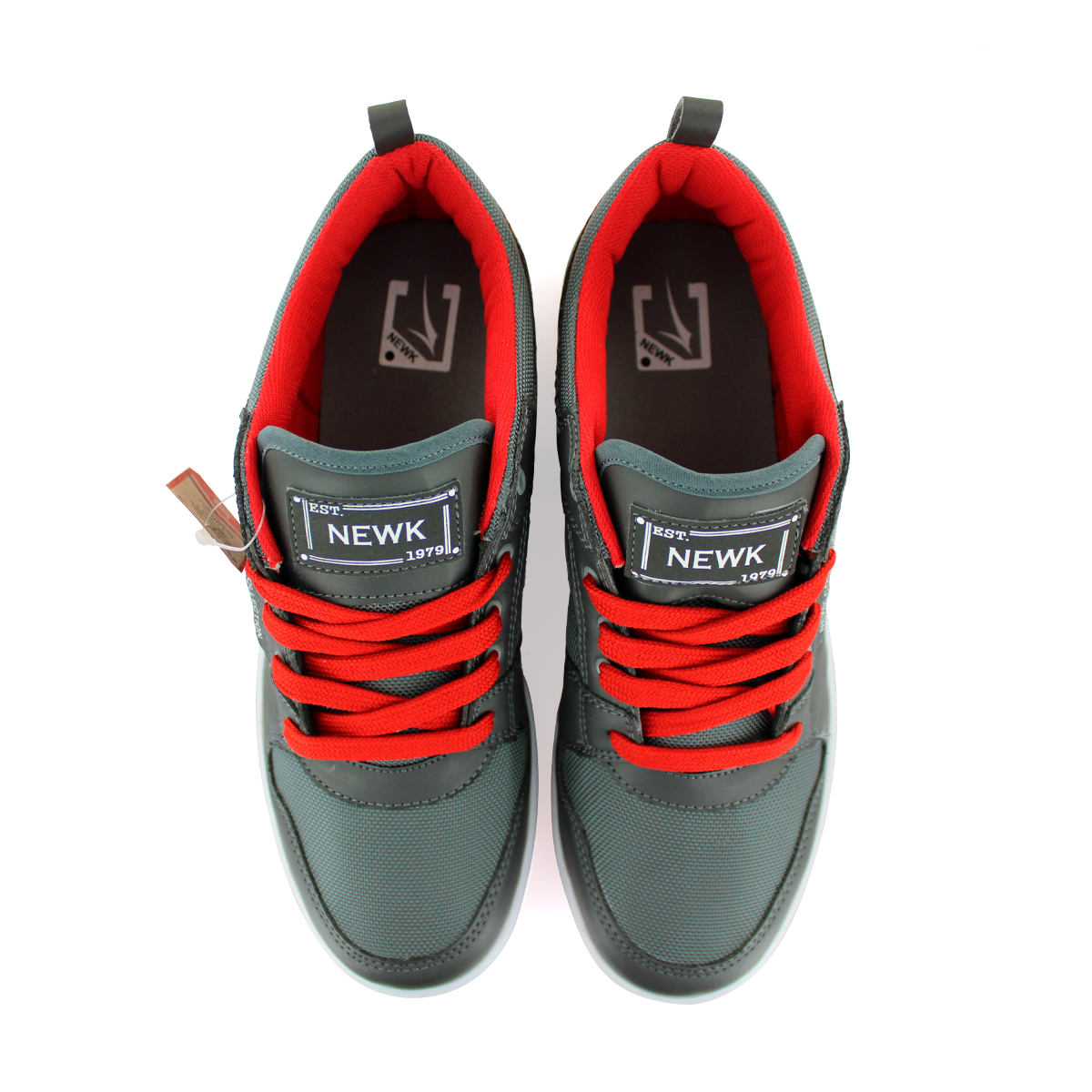 Foto 3 | Tenis Newk F873*01 Línea Radge color Gris y Rojo para Hombre