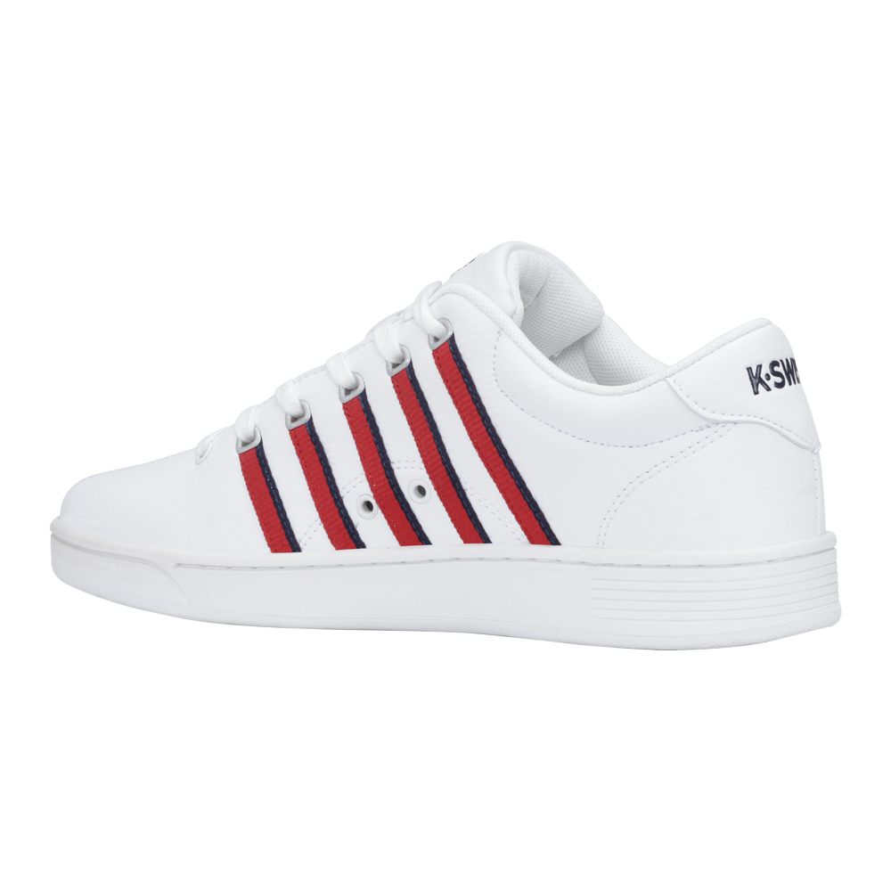 Foto 3 pulgar | Tenis Court Pro K-SWISS 0F398160 color Blanco con Rayas Rojas