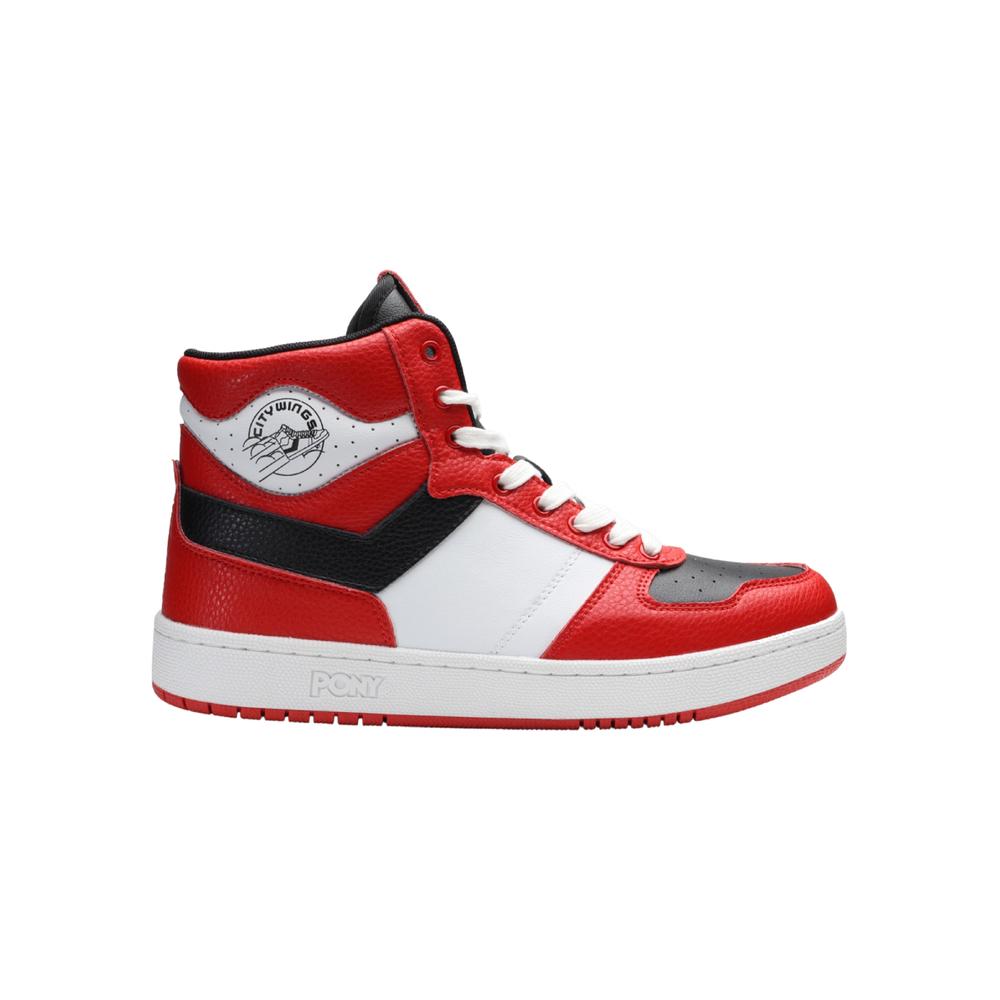 Tenis Pony City Wings Hi Chicago Unisex Clásico Moda Color Rojo