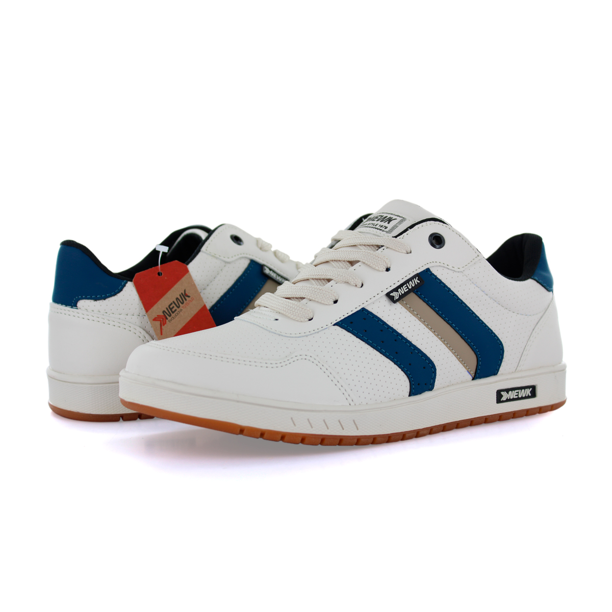 Tenis Newk AZ99*01 Línea Zaprope color Beige y Azul Unisex