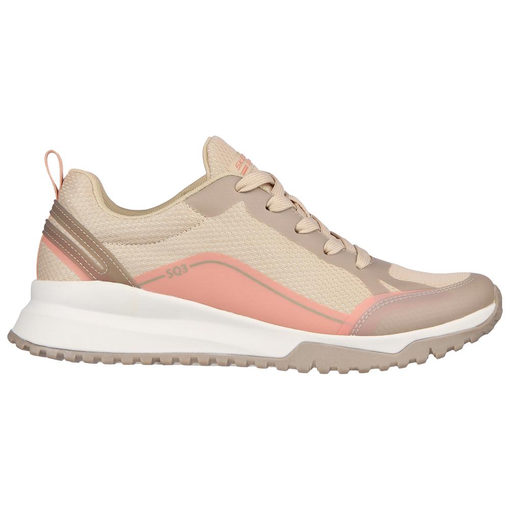 Foto 2 pulgar | Tenis Skechers Bobs Squad 3 color Beige para Mujer