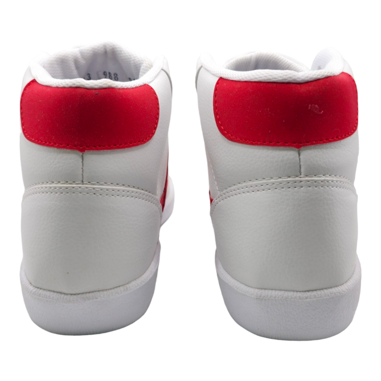 Foto 4 pulgar | Tenis Panam Tipo Bota Loreto Bombero color Blanco con Rojo Unisex