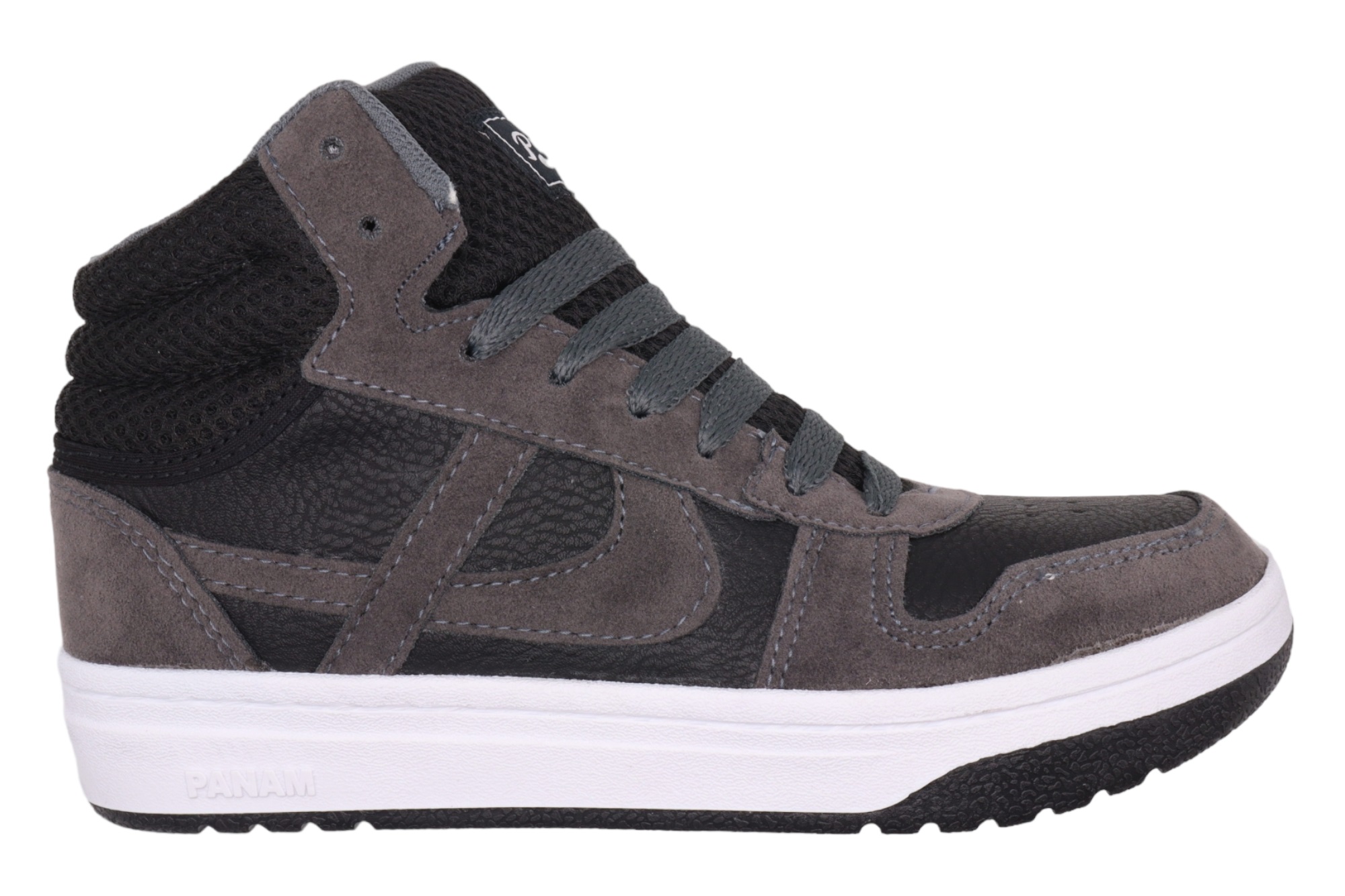 Tenis Panam Bota Tepoz Humo Gris/Negro Moda Casual Unisex