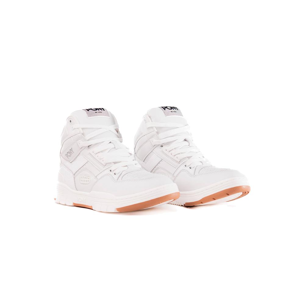 Foto 4 pulgar | Tenis Pony M-100 White Gum Hi Moda Casuales Blancos Unisex