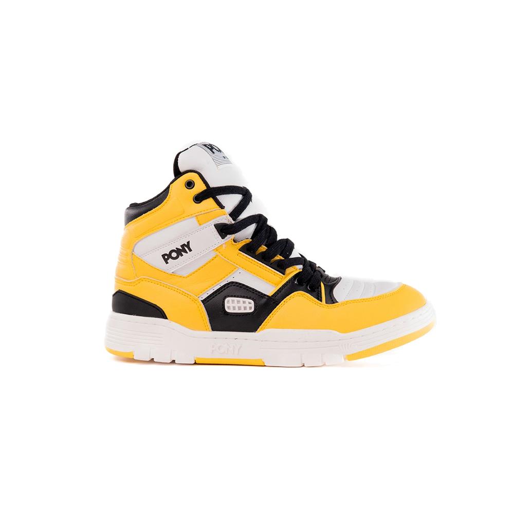 Tenis Pony M-100 Yellowstone Hi Unisex Moda Retro color Amarillo