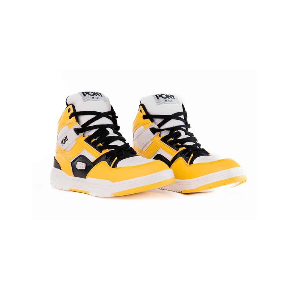 Foto 4 pulgar | Tenis Pony M-100 Yellowstone Hi Unisex Moda Retro color Amarillo