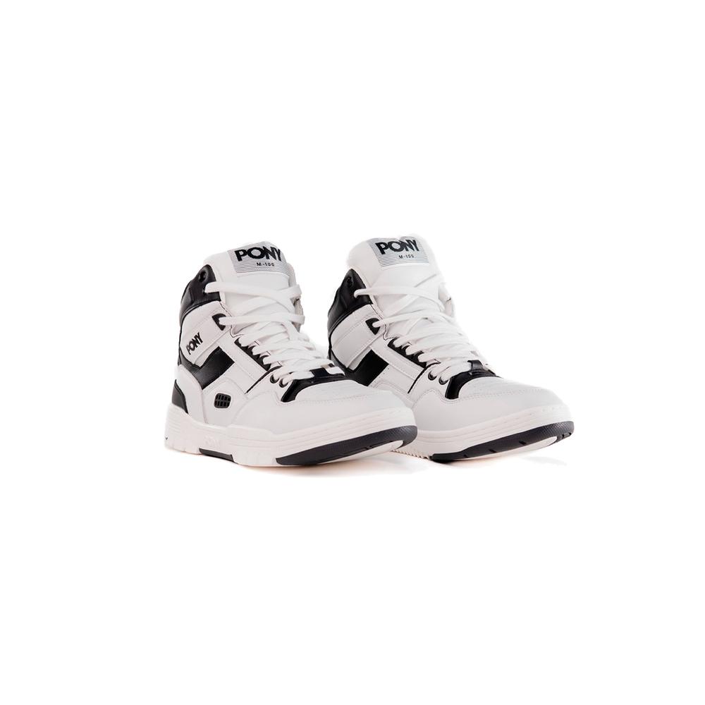 Foto 4 pulgar | Tenis Pony M-100 Hi Black Sky Unisex Retro Blancos