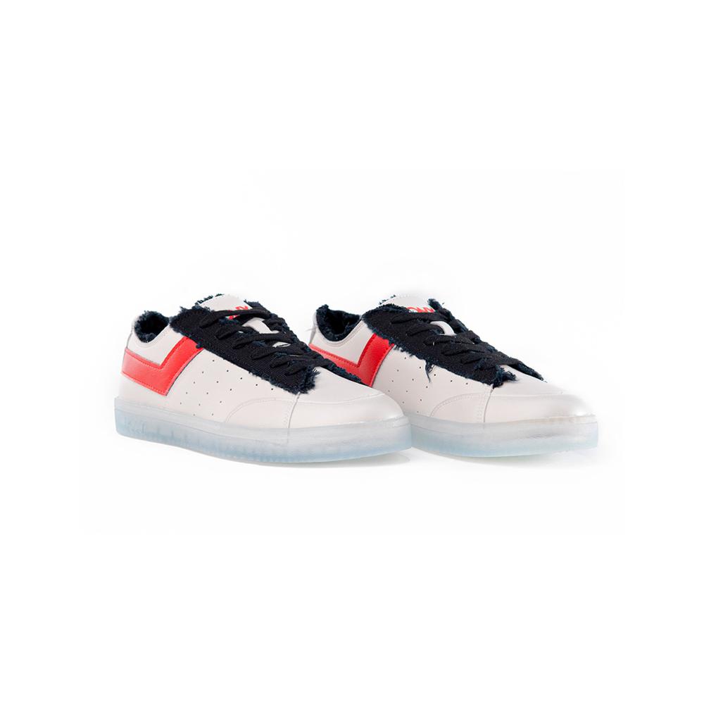 Foto 4 pulgar | Tenis Pony Slamdunk Scorpio Unisex Moda Retro Color Blanco