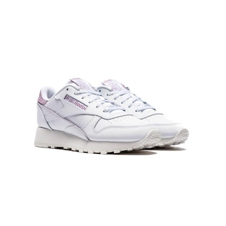 Foto 2 | Tenis Reebok Classic Laether Blancos para Mujer