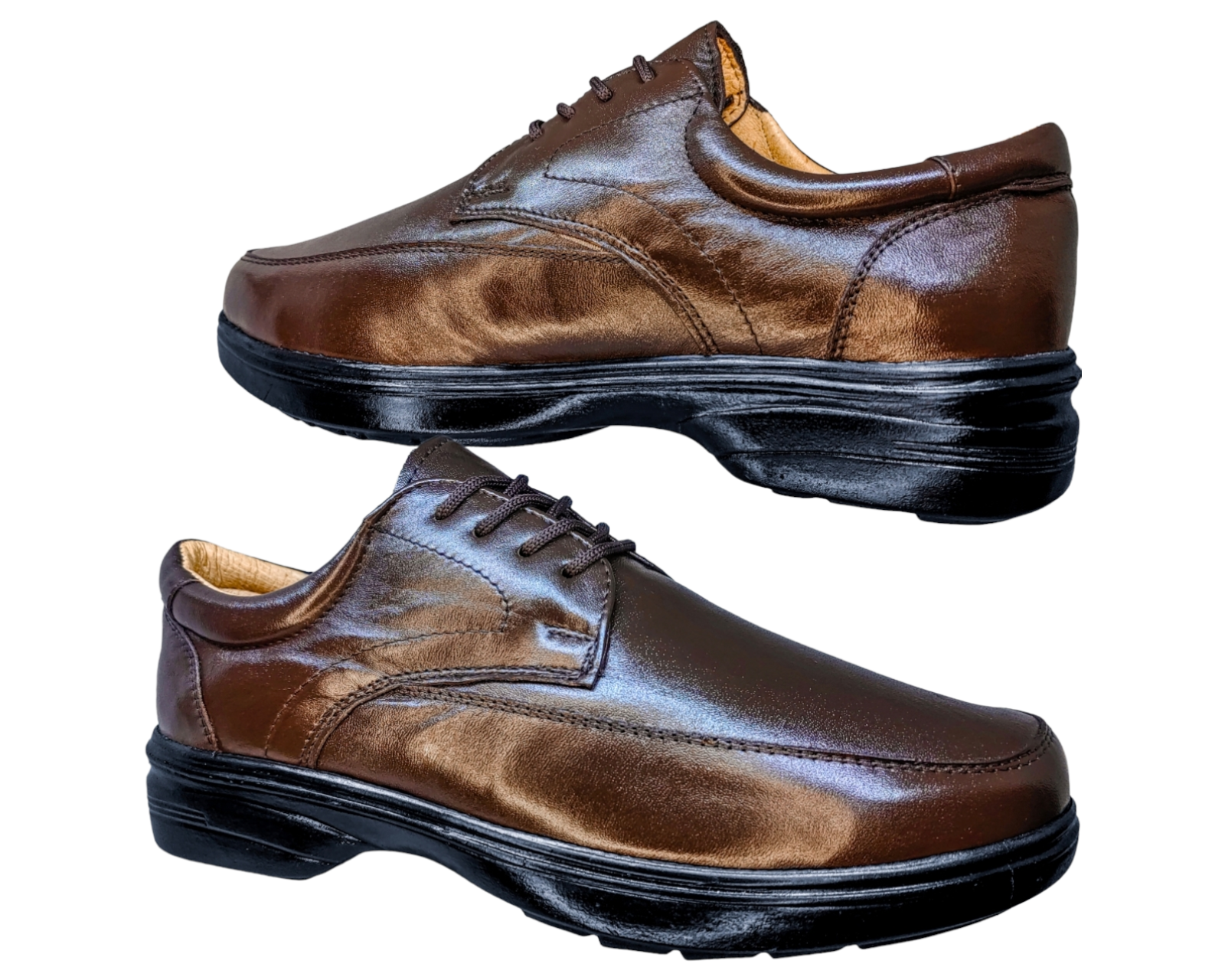 Foto 4 pulgar | Zapatos para Hombre Enco Footwear de Piel Cafés