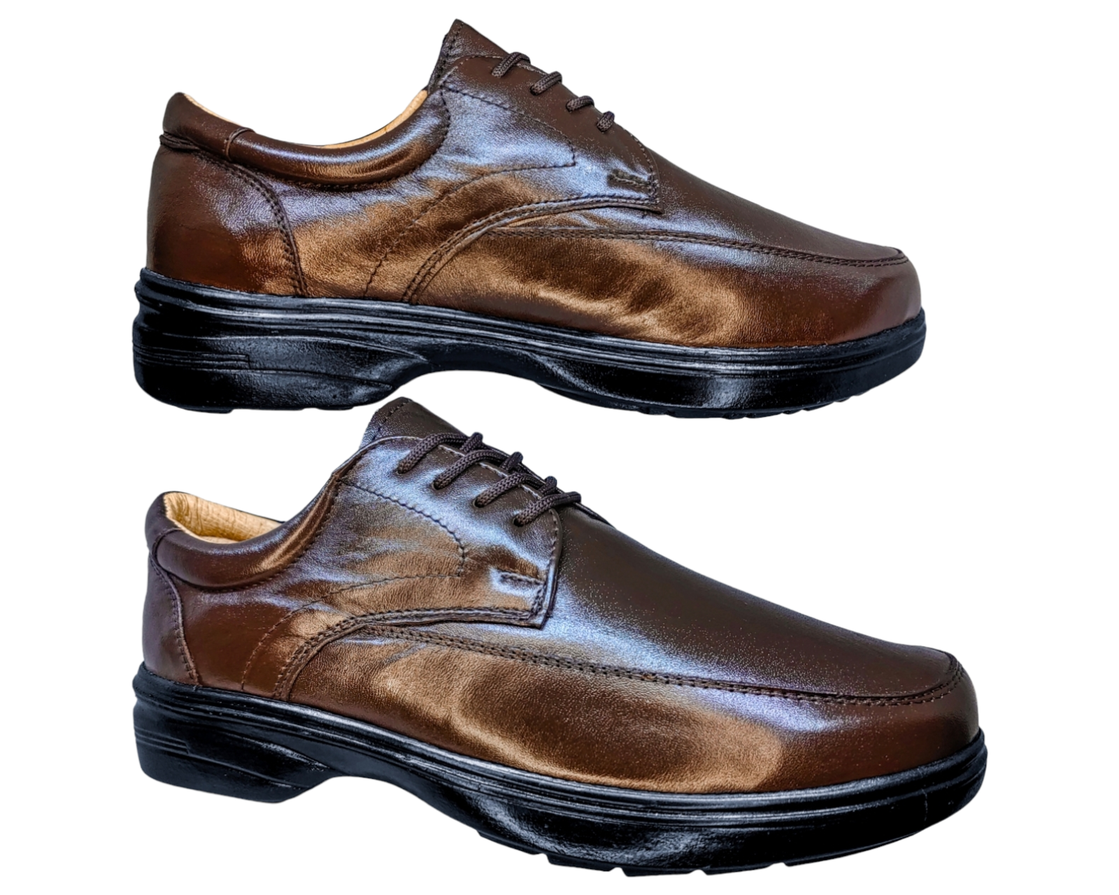 Foto 5 pulgar | Zapatos para Hombre Enco Footwear de Piel Cafés