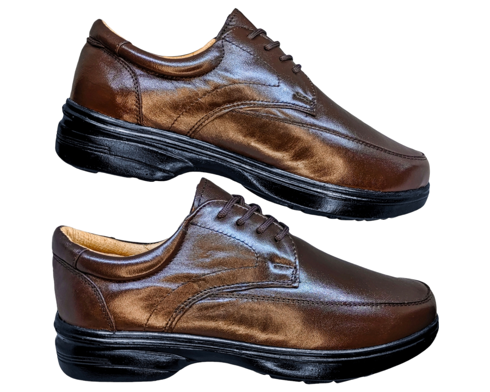 Foto 5 | Zapatos para Hombre Enco Footwear de Piel Cafés