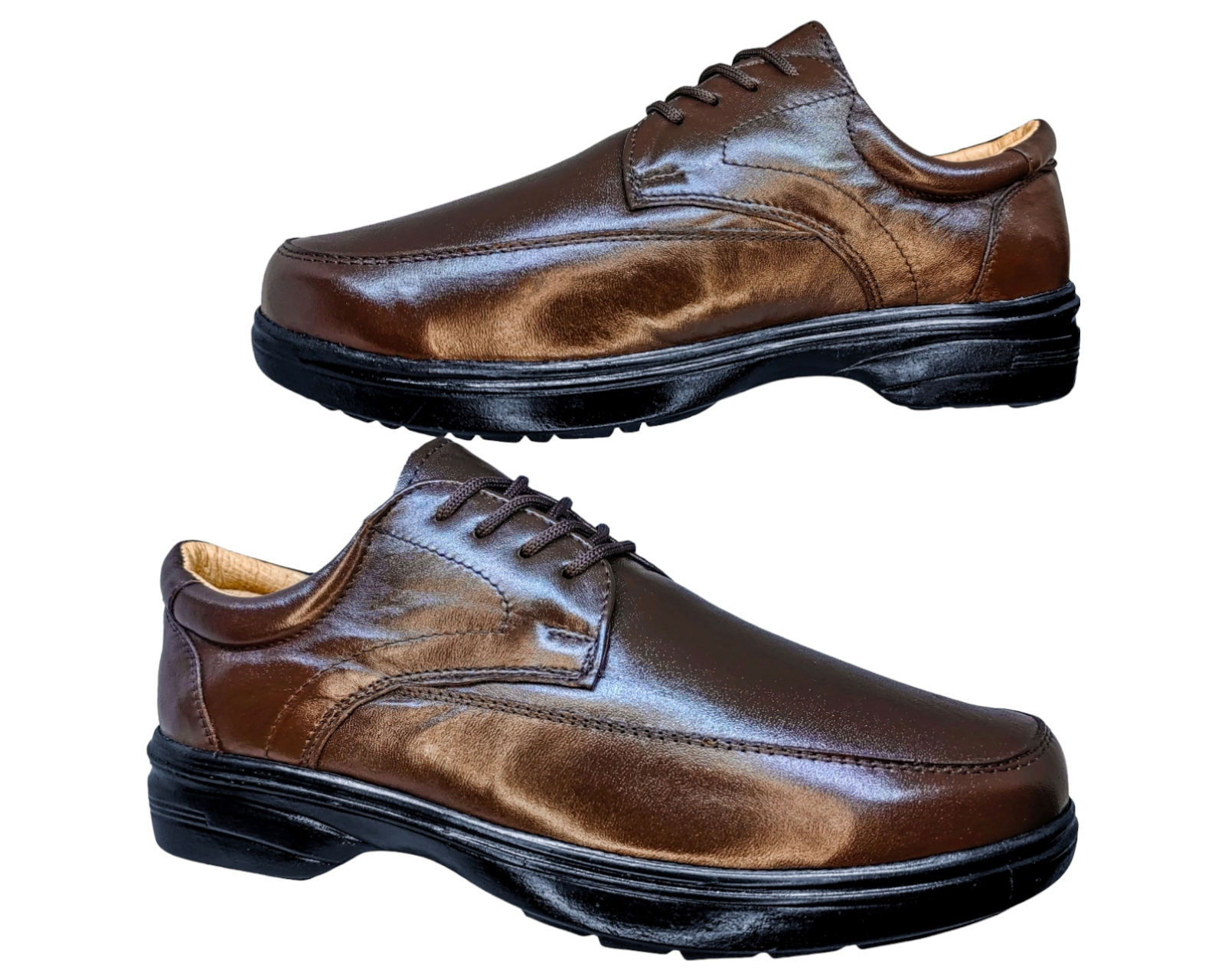 Foto 6 | Zapatos para Hombre Enco Footwear de Piel Cafés