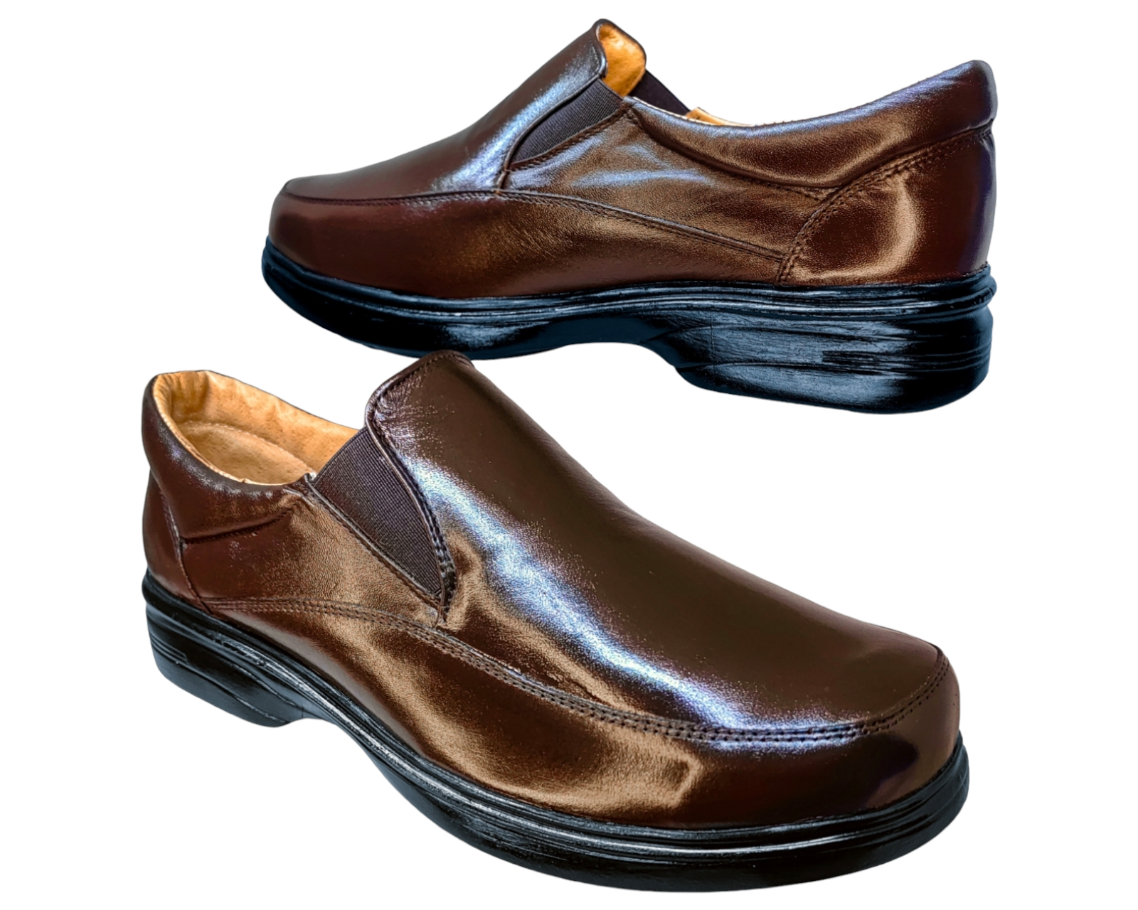 Foto 5 | Zapatos para Hombre Enco Footwear de Piel Cafés