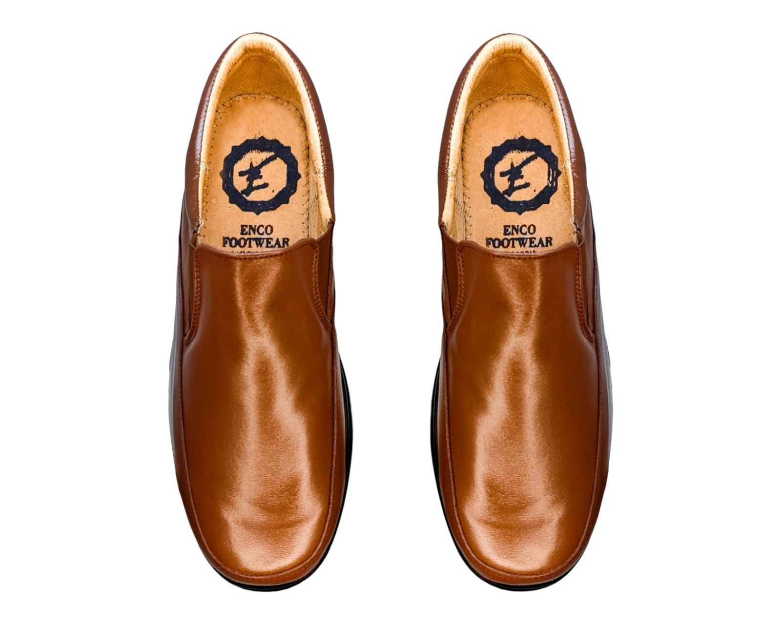 Foto 7 | Zapatos para Hombre Enco Footwear de Piel Cafés