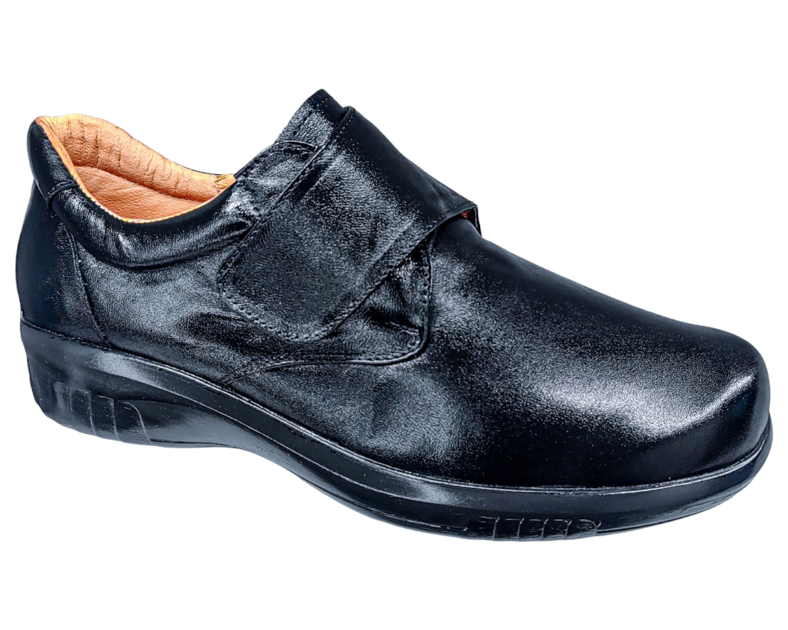 Zapato Para Hombre En Piel Borrego Para Descanso Con Velcro