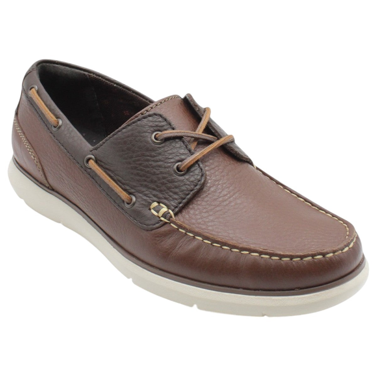 Zapato De Confort Exterior Piel Color Café Para Hombre De Rbcollection