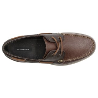 Foto 3 | Zapato De Confort Exterior Piel Color Café Para Hombre De Rbcollection