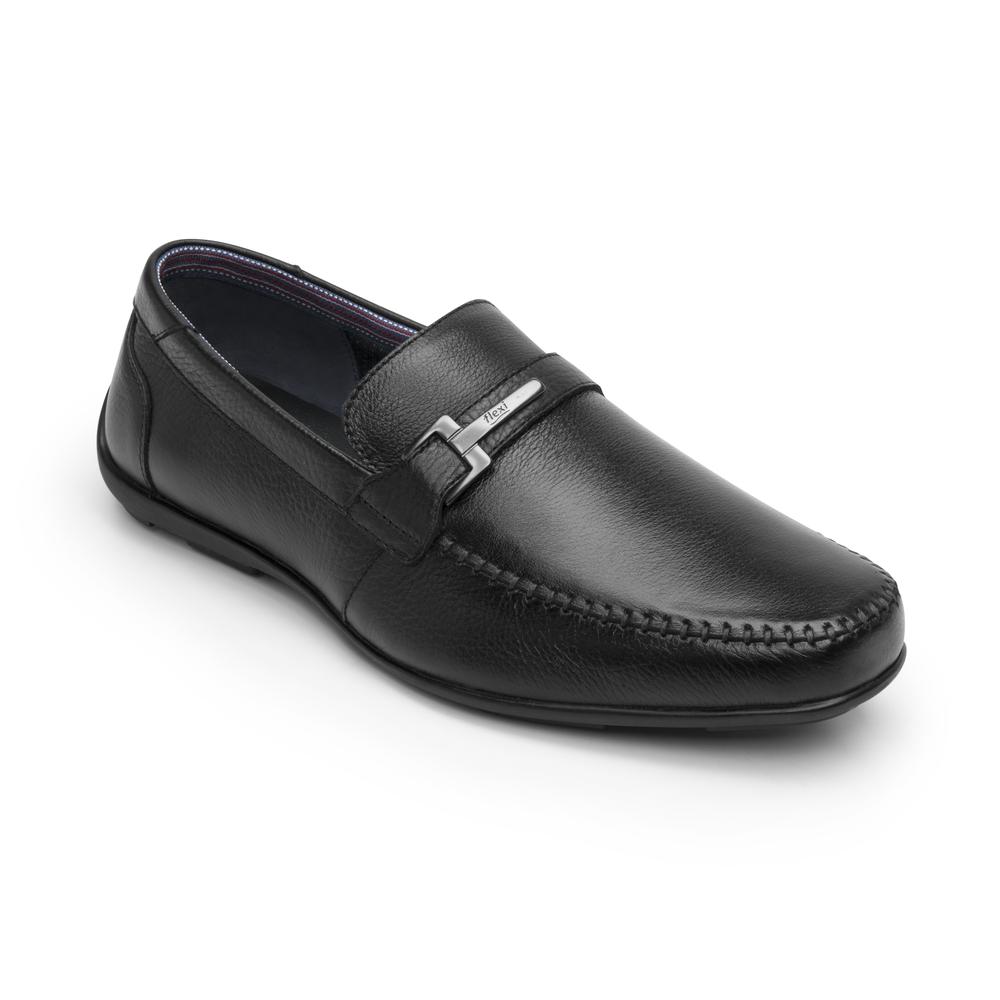Foto 3 pulgar | Zapato Casual Flexi Negro Para Hombre [fff3781] Negro
