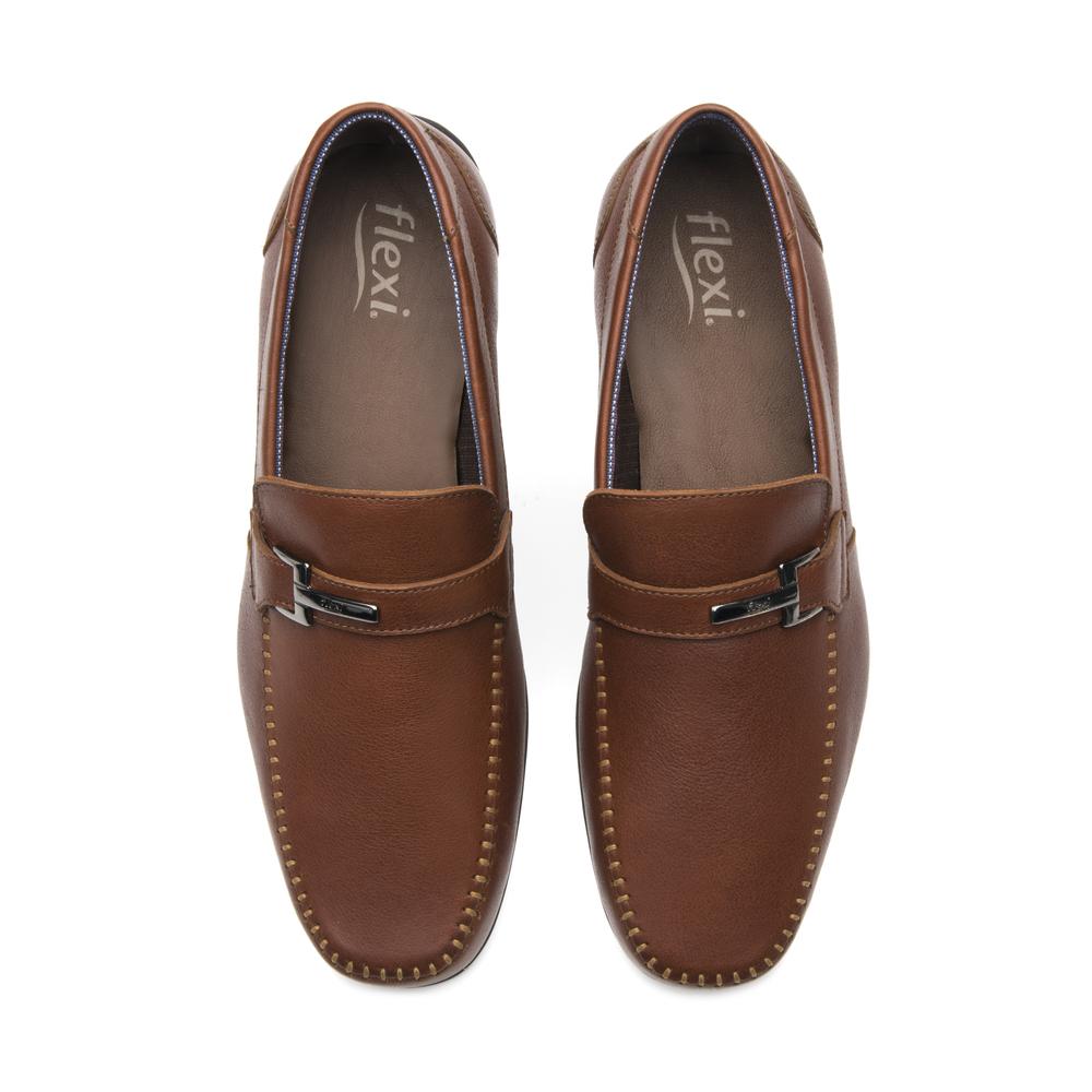 Foto 8 pulgar | Zapato Casual Flexi Cafe Para Hombre [fff3782] Cafe