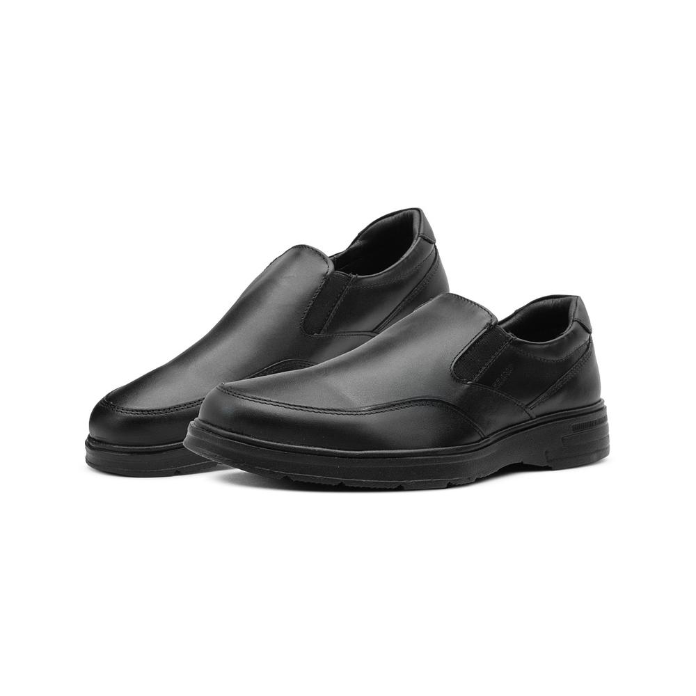 Zapato Comodo Para Caballero Piel Negro Merano 25-29 Negro