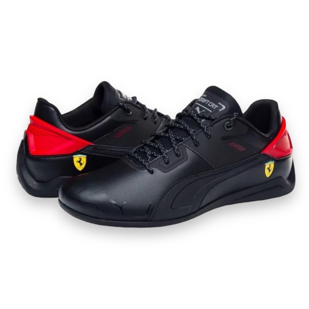 Foto 4 pulgar | Tenis Puma Ferrari Drift Cat Delta Negro para Hombre