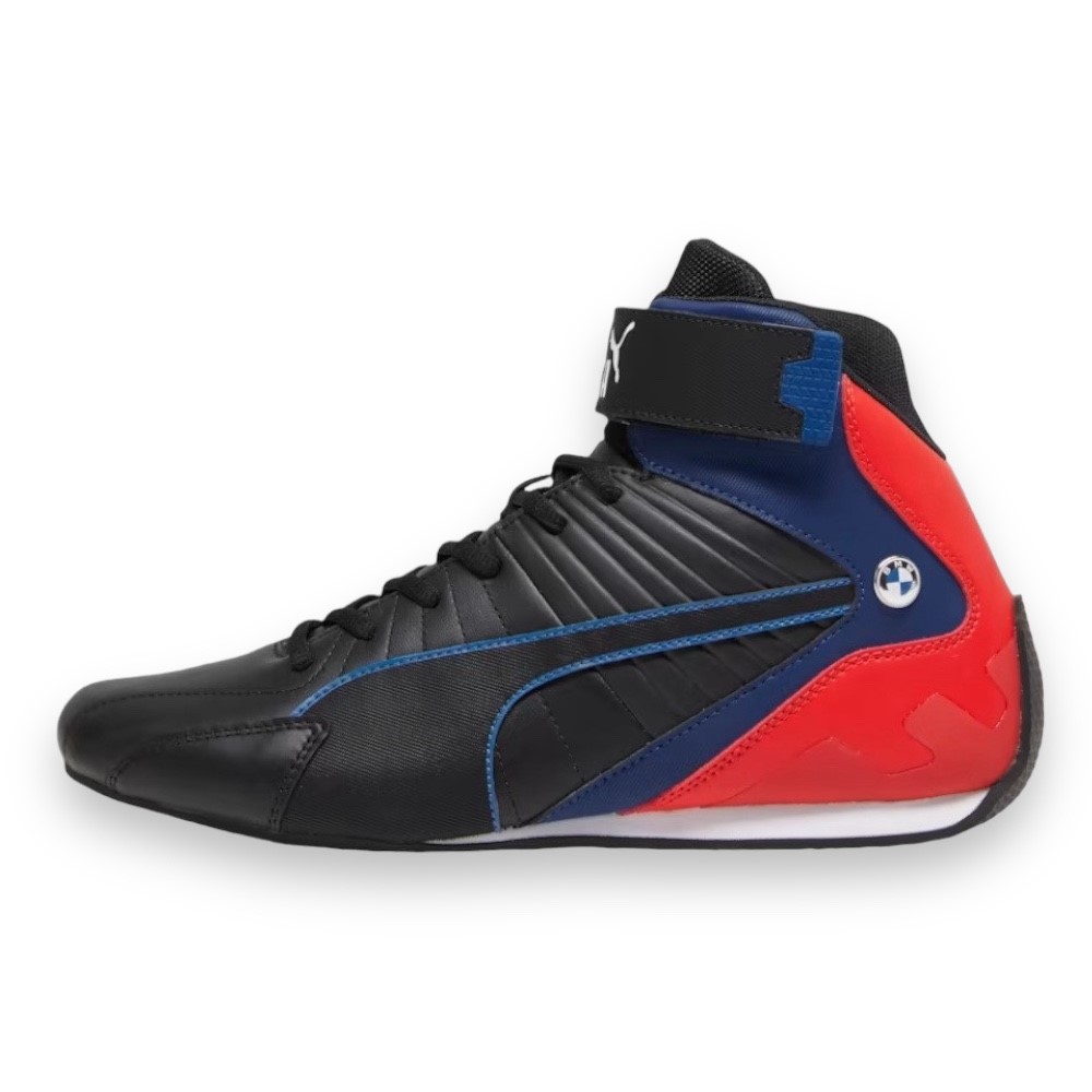 Foto 2 pulgar | Tenis Puma Bmw M Motorsport Kart Cat Rl Mid color Negro con Azul para Hombre