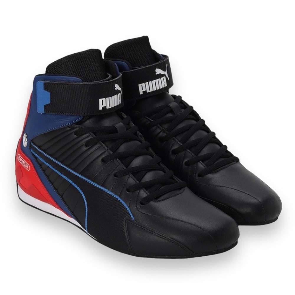 Foto 3 pulgar | Tenis Puma Bmw M Motorsport Kart Cat Rl Mid color Negro con Azul para Hombre