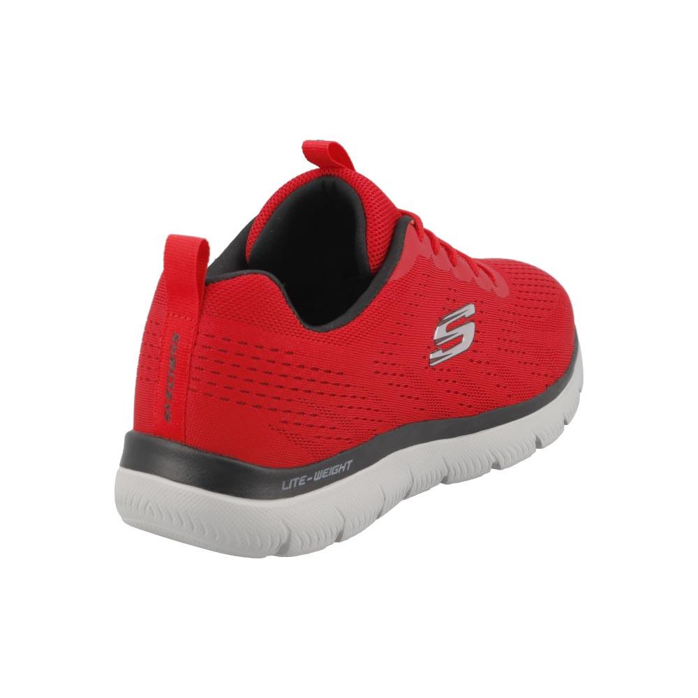 Foto 3 pulgar | Tenis para Hombre Skechers Deportivos Rojo