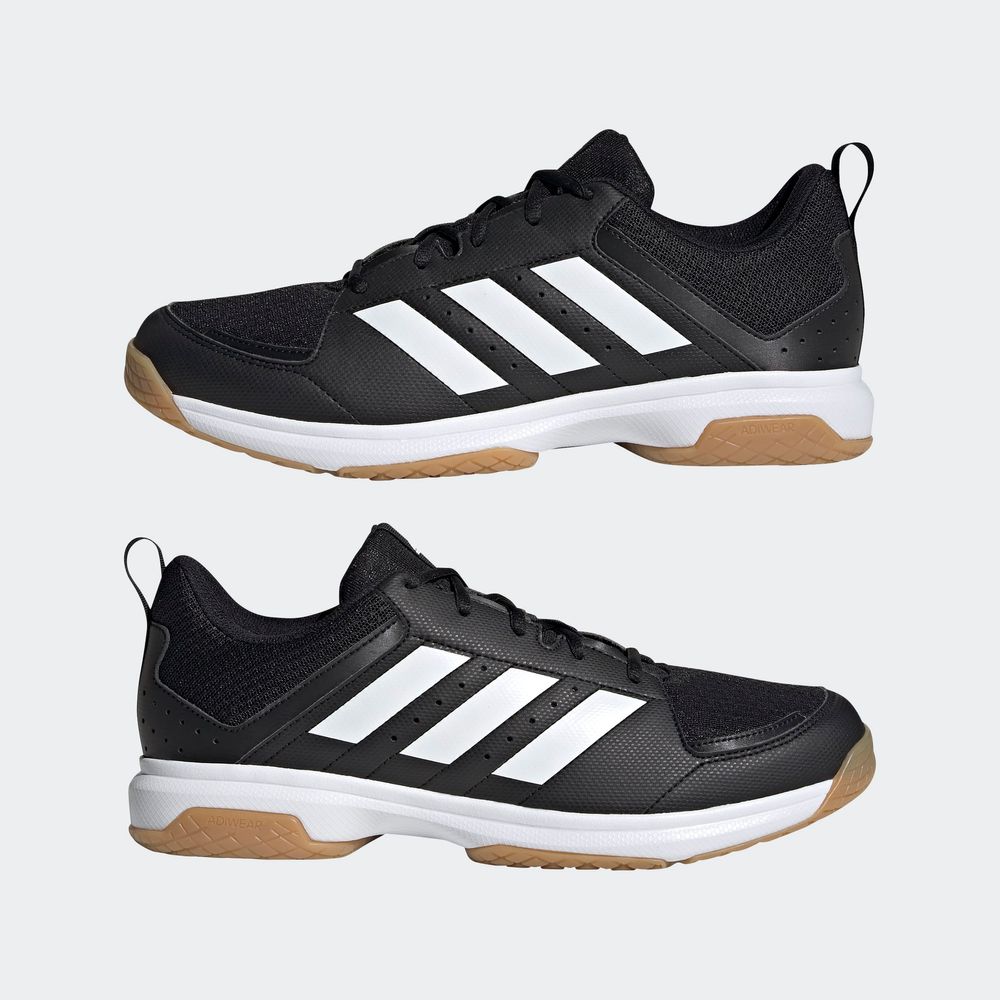 Foto 9 pulgar | Tenis Adidas Indoor Ligra 7 Negros Unisex