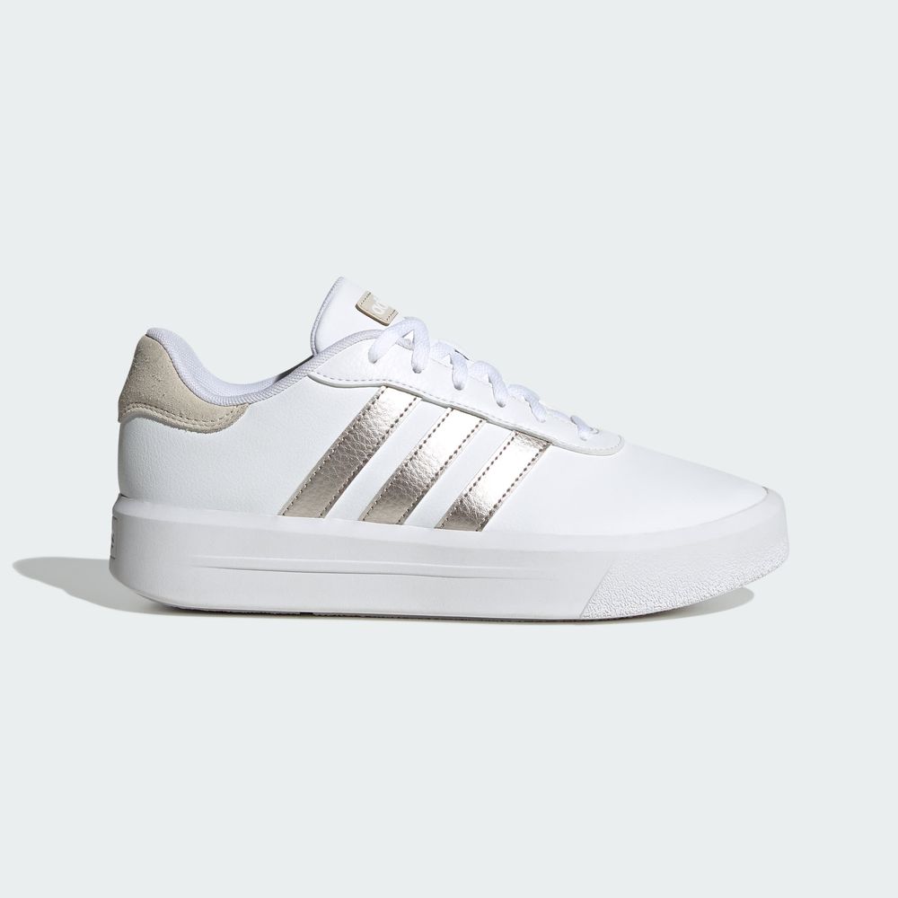 Foto 3 pulgar | Tenis Adidas Court Blancos Unisex