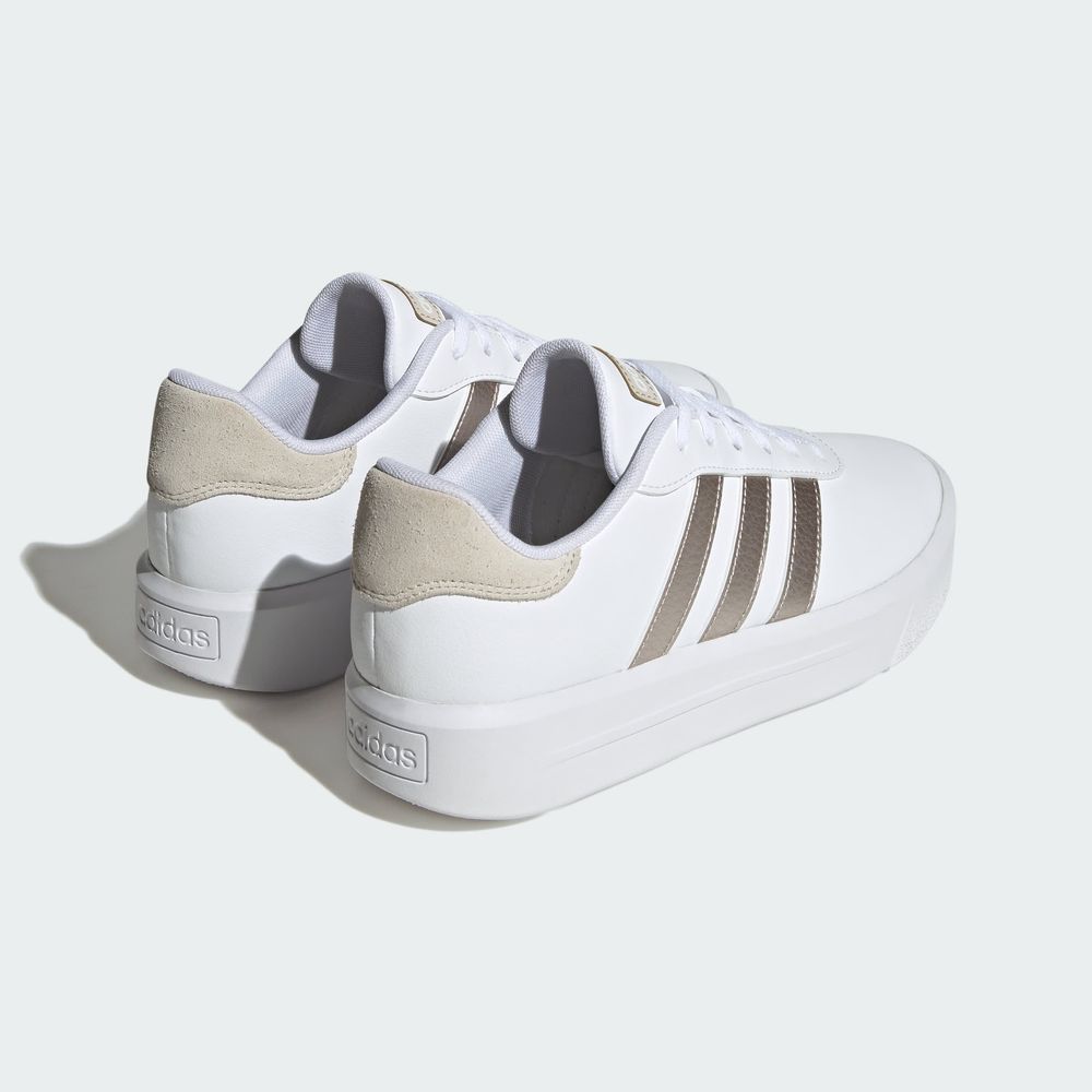 Foto 8 pulgar | Tenis Adidas Court Blancos Unisex