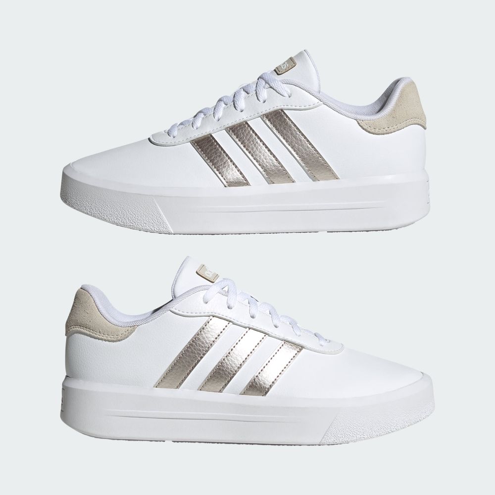 Foto 9 pulgar | Tenis Adidas Court Blancos Unisex