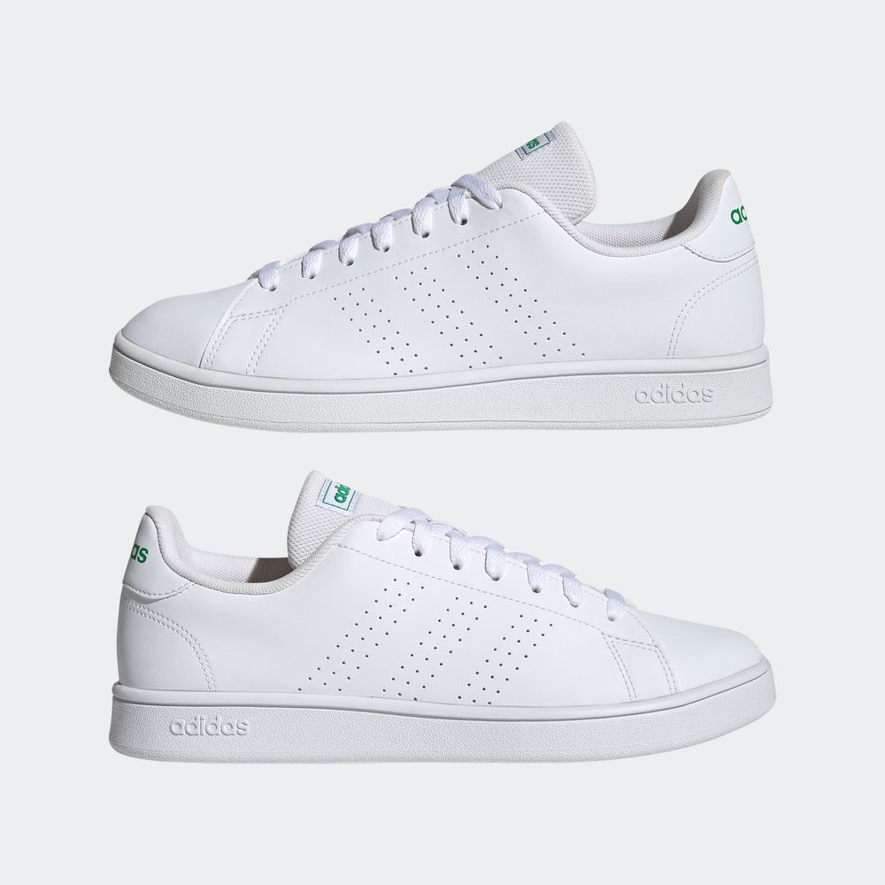 Foto 9 pulgar | Tenis Adidas Advantage Base Court Lifestyle Blancos Unisex