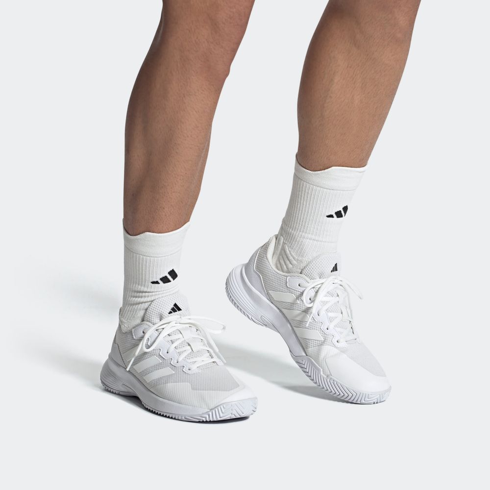 Foto 5 pulgar | Tenis Adidas Gamecourt 2.0 Blancos para Hombre