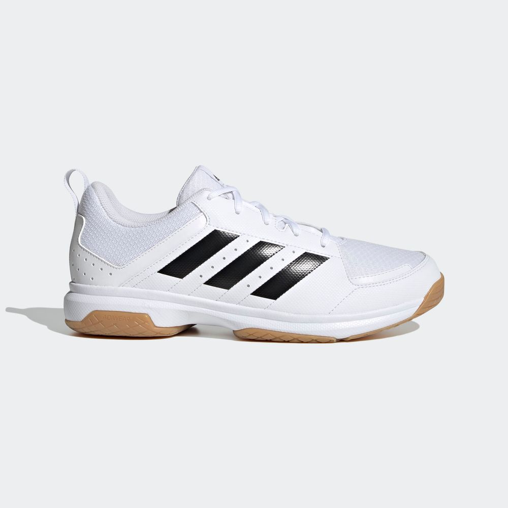 Foto 3 pulgar | Tenis Adidas Indoor Ligra 7 Blancos para Hombre