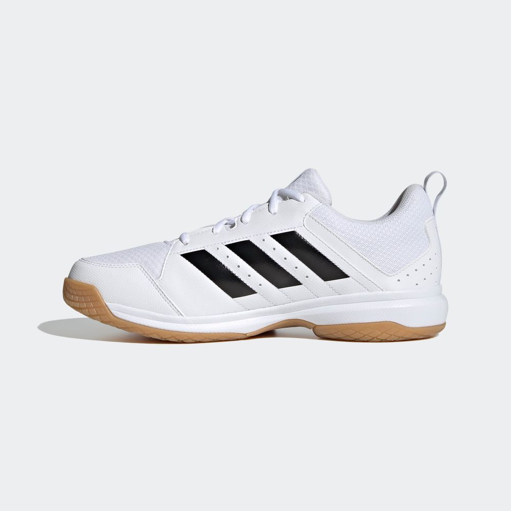 Foto 4 pulgar | Tenis Adidas Indoor Ligra 7 Blancos para Hombre