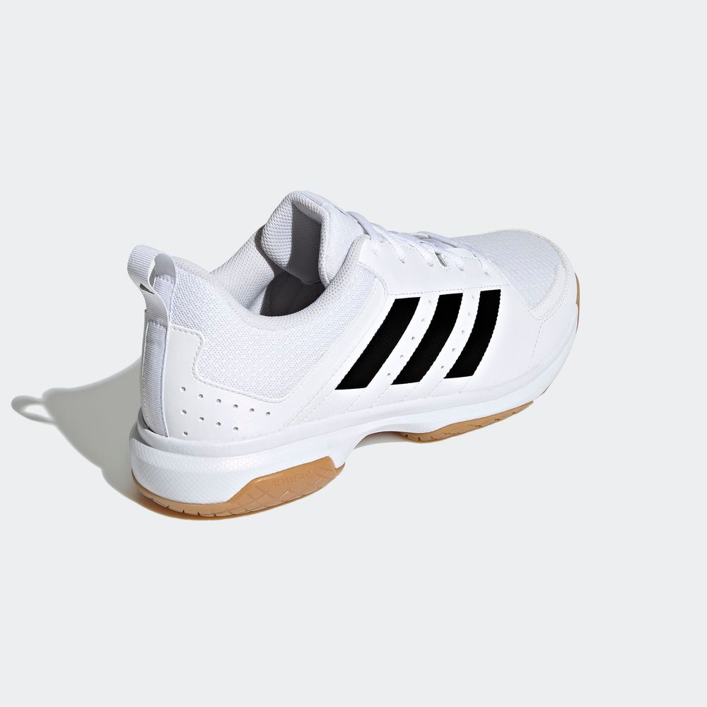 Foto 8 pulgar | Tenis Adidas Indoor Ligra 7 Blancos para Hombre