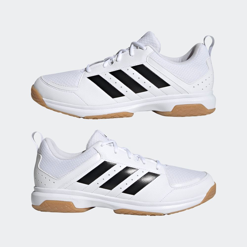 Foto 9 pulgar | Tenis Adidas Indoor Ligra 7 Blancos para Hombre