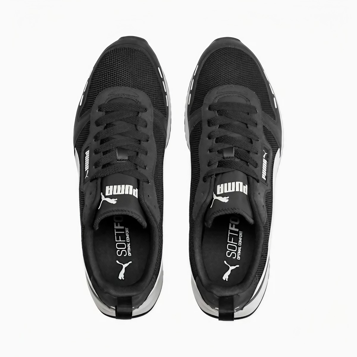 Foto 4 pulgar | Tenis Puma R78 Sneakers Clasico Negro / Blanco para Hombre